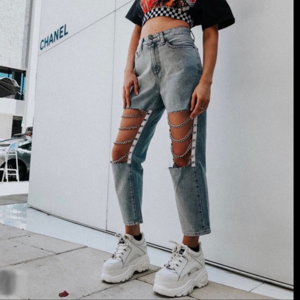 CARMAR LF JEANS WITH CHAINS SOLD OUT